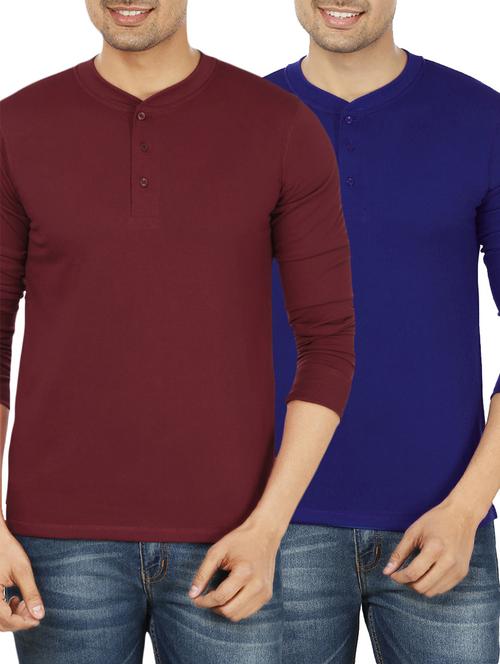 solid cotton t-shirts (set of 2) - 12833165 - Very Small Image - 1