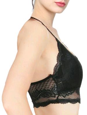 black lace bralette - 12833525 - Standard Image - 3