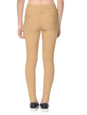 beige lycra jeggings - 12833723 - Standard Image - 4