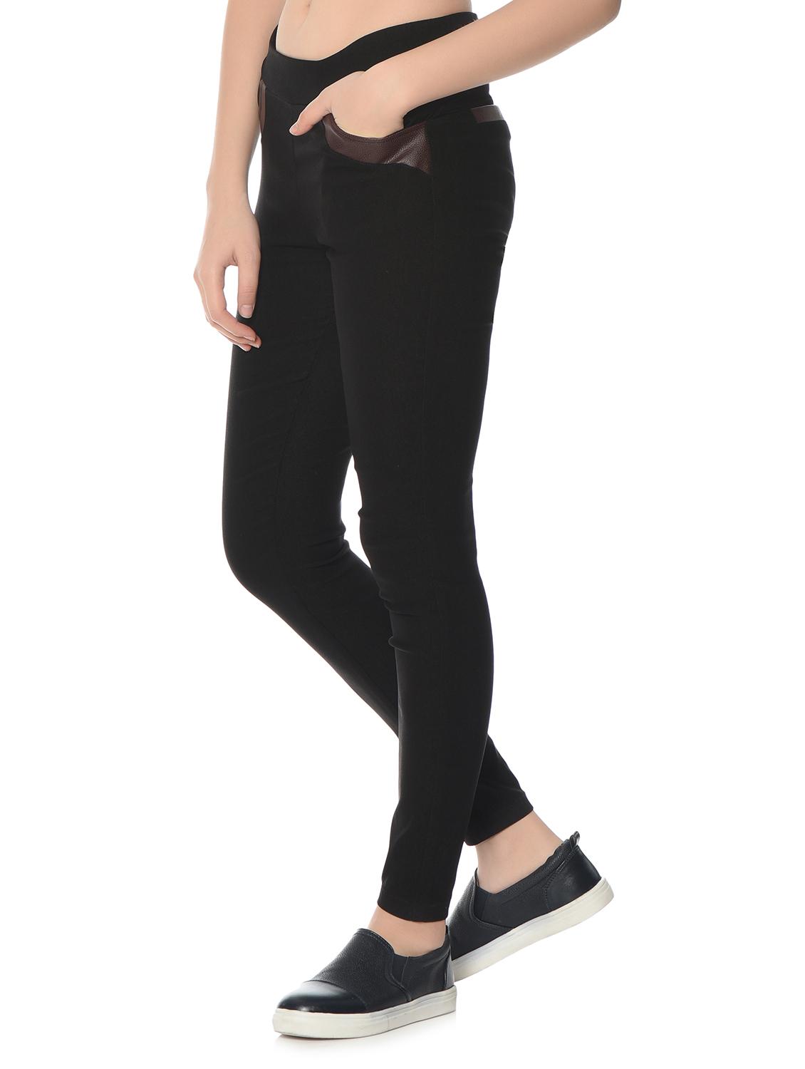 black solid jegging - 12833726 - Zoom Image - 2