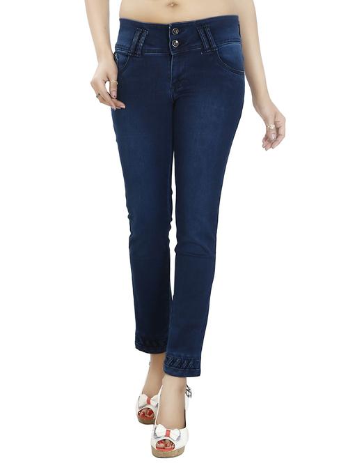 dark blue denim slim fit jean - 12835462 - Standard Image - 1