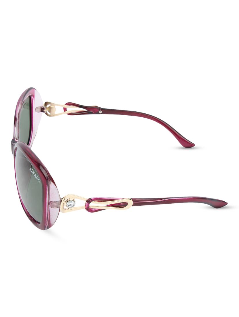 green uv protective rectangular full rim sunglass - 1283720 - Zoom Image - 3