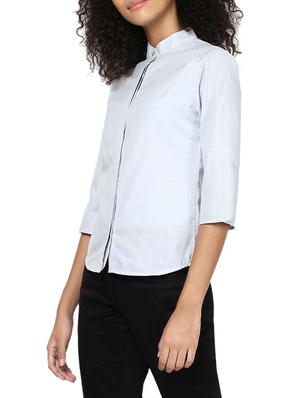 grey cotton regular shirt - 12837591 - Standard Image - 2