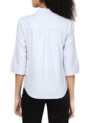 grey cotton regular shirt - 12837591 - Standard Image - 3
