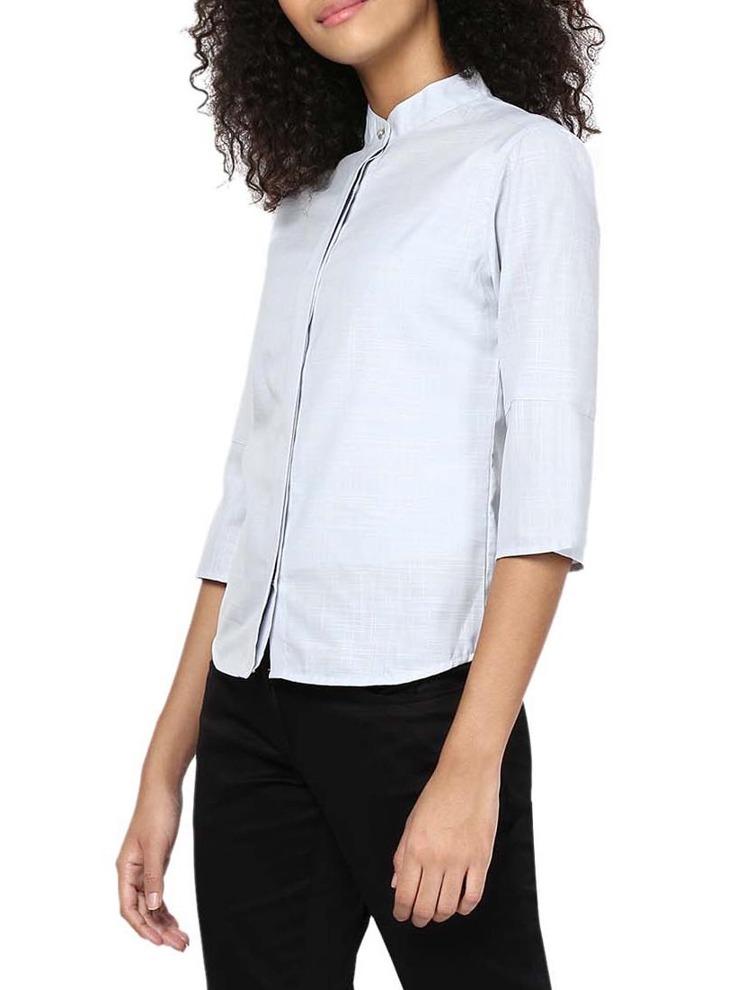 grey cotton regular shirt - 12837591 - Zoom Image - 2