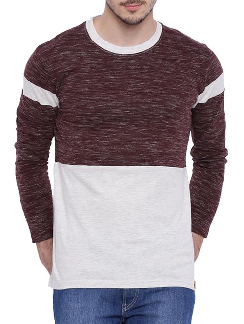 colour block cotton t-shirt - 12839325 - Standard Image - 1