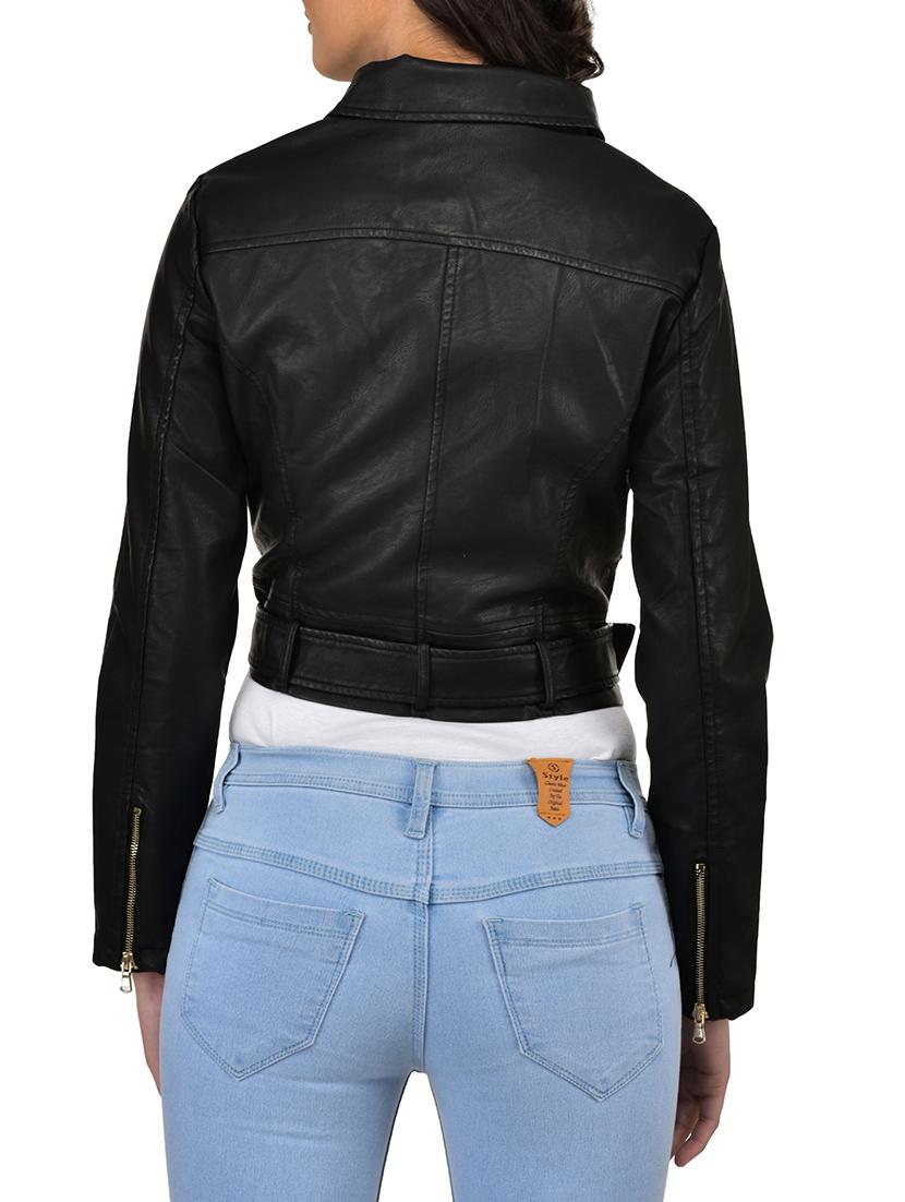 black leather jacket - 12840382 - Zoom Image - 3