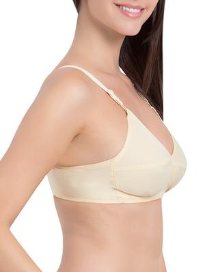beige cotton regular bra - 12843505 - Standard Image - 2