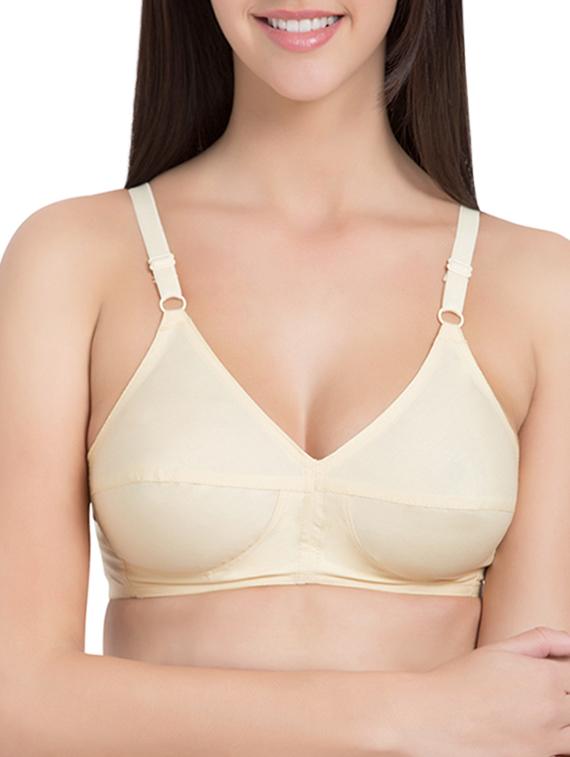 beige cotton regular bra - 12843505 - Zoom Image - 1