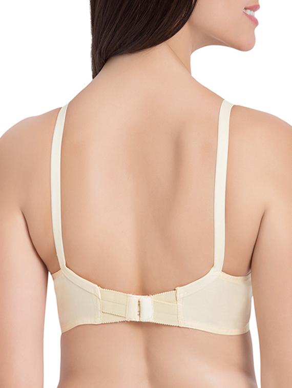 beige cotton regular bra - 12843505 - Zoom Image - 3