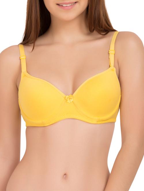 yellow cotton tshirt bra - 12843543 - Standard Image - 1