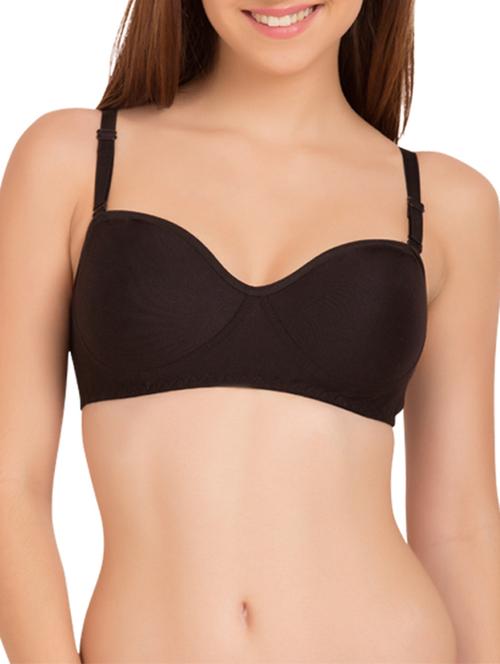 black cotton tshirt bra - 12845472 - Standard Image - 1