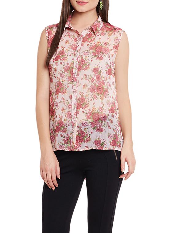 floral high-low shirt - 12846352 - Zoom Image - 1