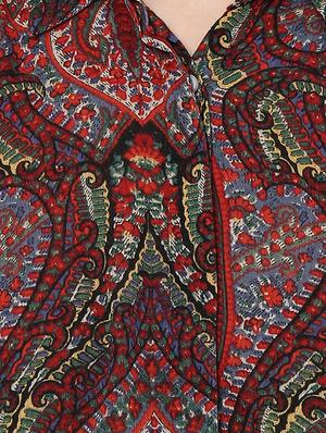maroon printed cotton regular shirt - 12846921 - Standard Image - 4