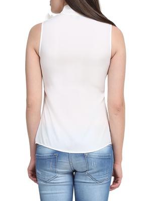 pin tuck detail ruffled top - 12847638 - Standard Image - 3