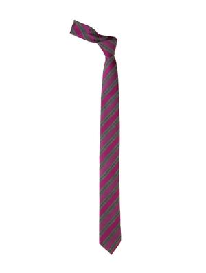 pink & grey cotton tie - 12848239 - Standard Image - 2