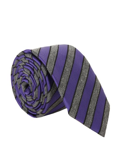 blue & grey cotton tie - 12848246 - Very Small Image - 1