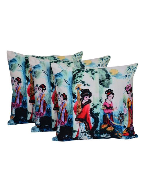 set of 3 cotton cushion cover by reme - 12849219 - Standard Image - 1