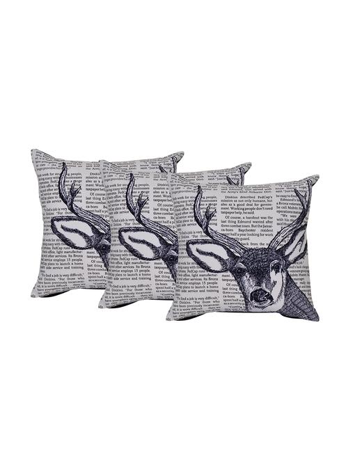 set of 3 cotton cushion cover by reme - 12849225 - Standard Image - 1