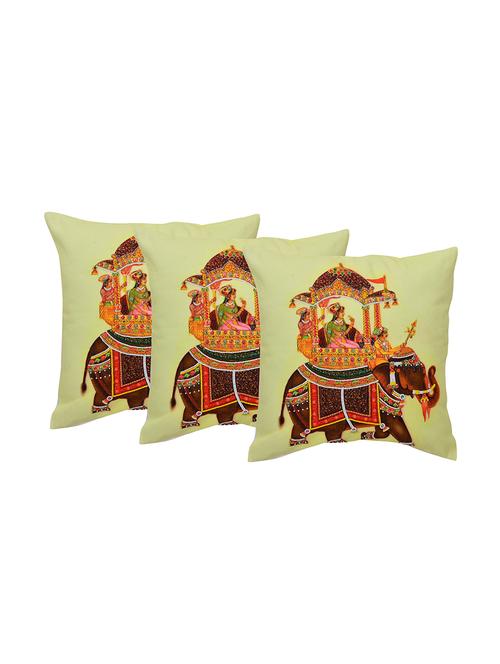 set of 3 embellished cushion cover by reme - 12849229 - Standard Image - 1