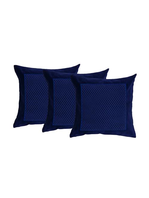 set of 3 velvet cushion cover by reme - 12849243 - Standard Image - 1