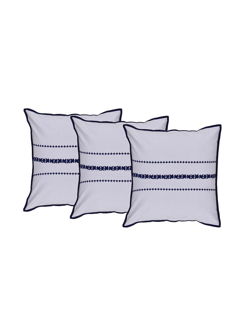 Set of 3 Machine Embroidered Cushion Cover - 12849337 - Zoom Image - 1