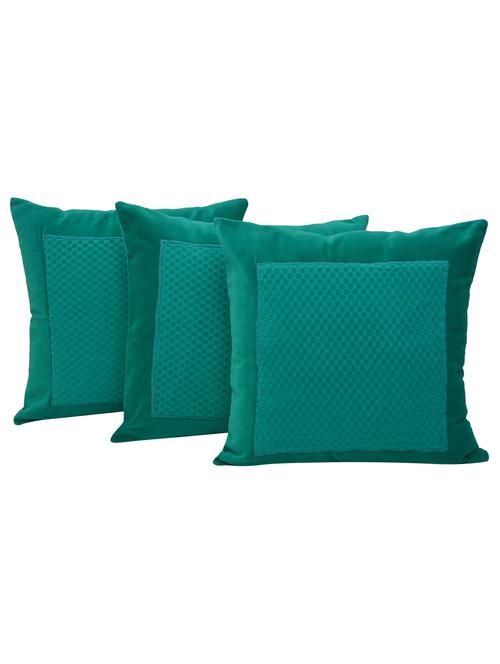 set of 3 velvet cushion cover by reme - 12849612 - Standard Image - 1