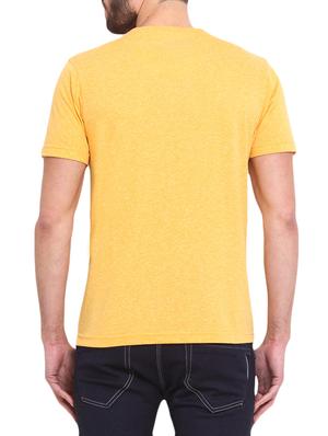 yellow cotton printed t-shirt - 12867897 - Standard Image - 3