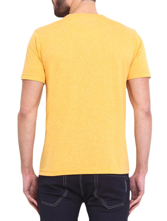 yellow cotton printed t-shirt - 12867897 - Zoom Image - 3
