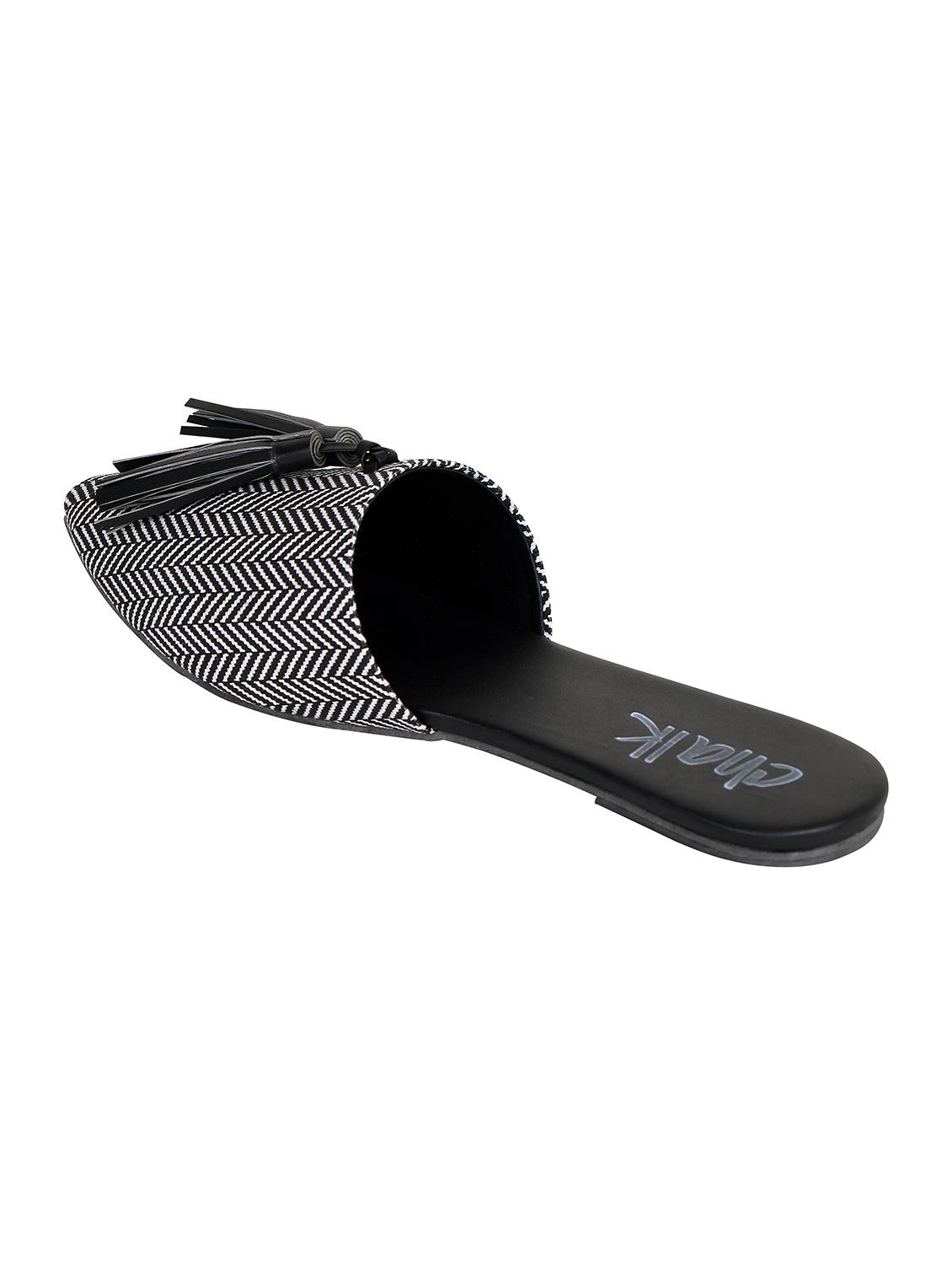 black canvas mules casual shoes - 12868584 - Zoom Image - 3