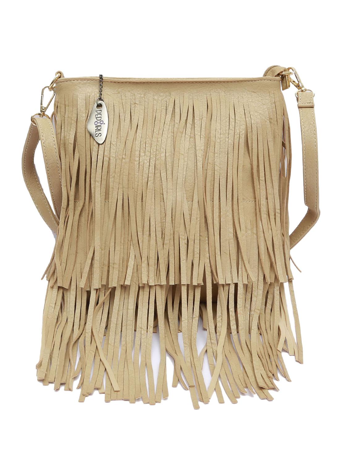 beige leatherette sling bag - 12878769 - Zoom Image - 1