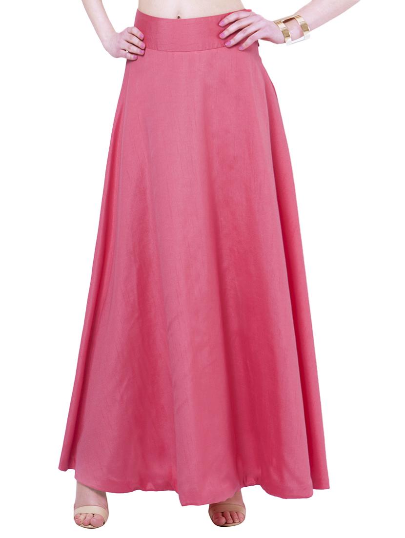 pink pure silk skirt - 12879939 - Zoom Image - 1