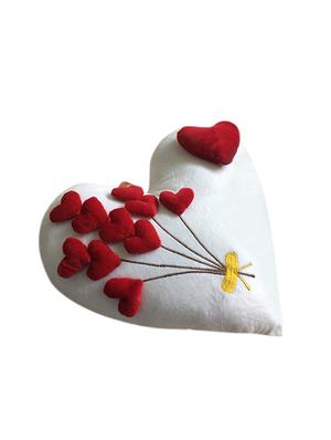 stybuzz bunch of hearts on heart cushion valentines day gift heart - 12881049 - Standard Image - 2