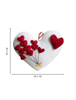 stybuzz bunch of hearts on heart cushion valentines day gift heart - 12881049 - Standard Image - 3