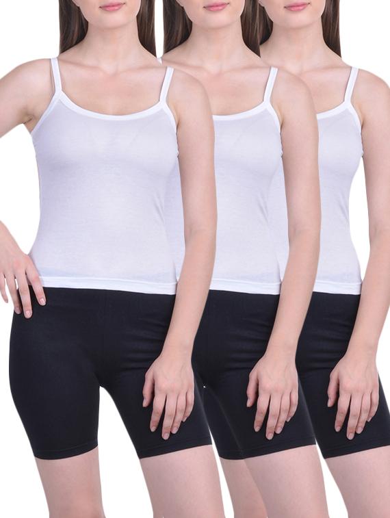 white cotton camisole combo - 12882106 - Zoom Image - 1