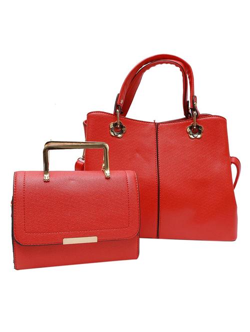 red leatherette handbag - 12885422 -  Standard Image - 0