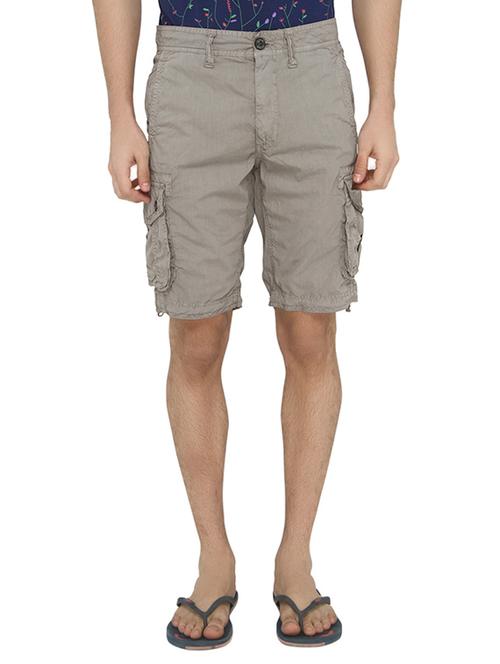 grey cotton shorts - 12885640 - Standard Image - 1