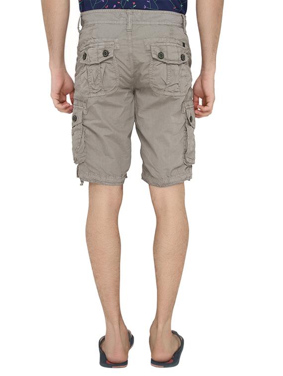 grey cotton shorts - 12885640 - Zoom Image - 3