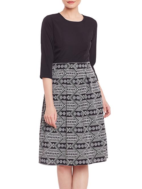 printed a-line dress - 12885892 - Standard Image - 1