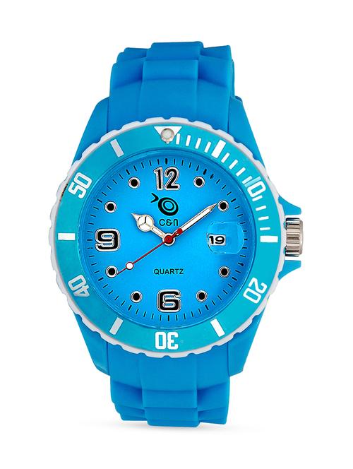 blue analog round dial watch - 1288785 - Standard Image - 1