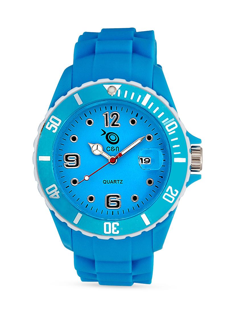 blue analog round dial watch - 1288785 - Zoom Image - 1