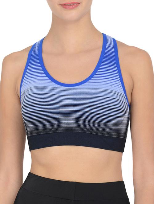racer back striped bra - 12888560 - Standard Image - 1
