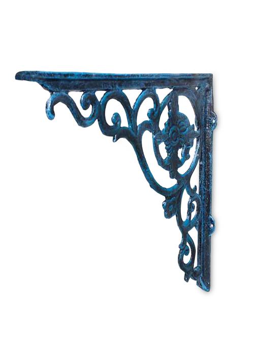 victorian style antique blue shelf bracket decorative - 1288862 - Standard Image - 1