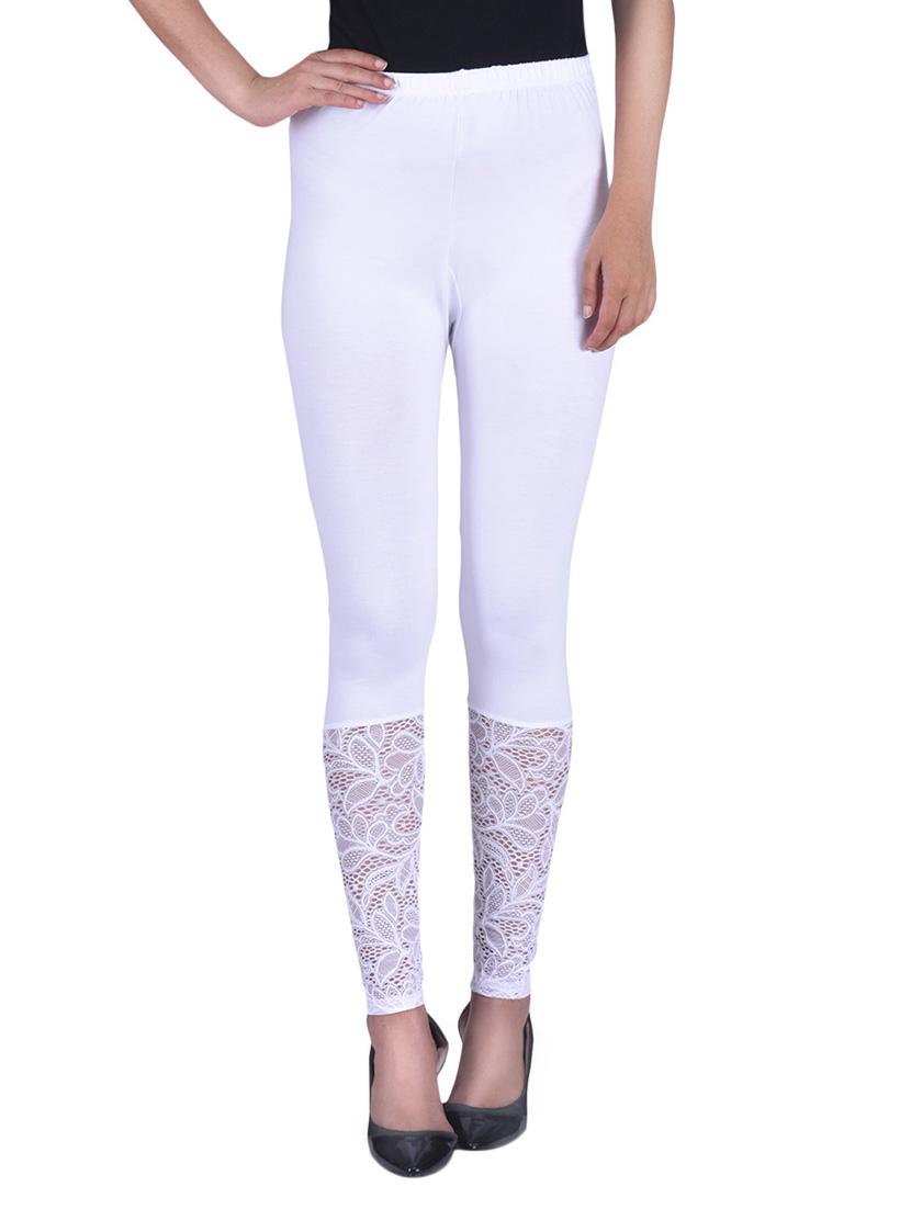 white viscose leggings - 12891383 - Zoom Image - 1