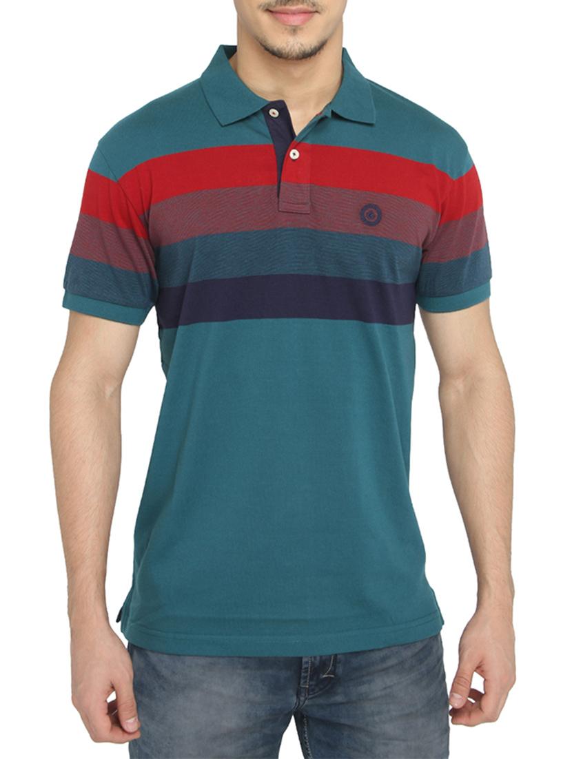 green cotton striped t-shirt - 12891710 - Zoom Image - 1