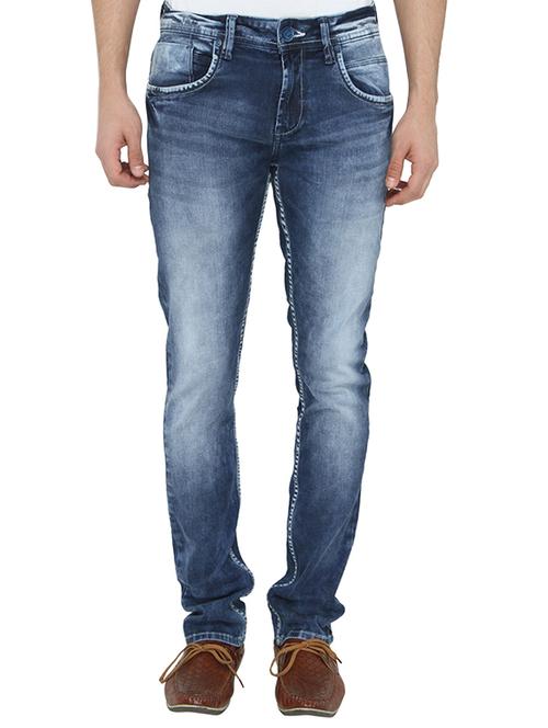 blue denim washed jeans - 12893102 - Very Small Image - 1