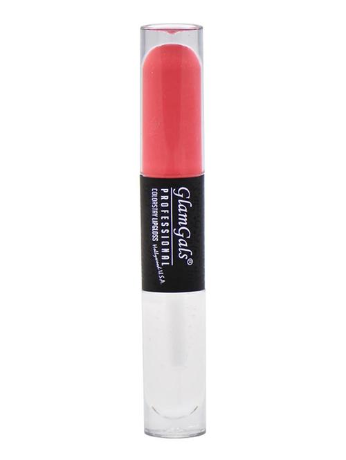glamgals colour stay dual lip gloss,rose pink,8 ml - 12894389 - Standard Image - 1