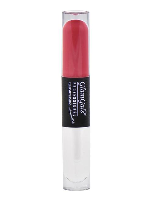 glamgals colour stay dual lip gloss,rose pink,8 ml - 12894398 -  Standard Image - 0