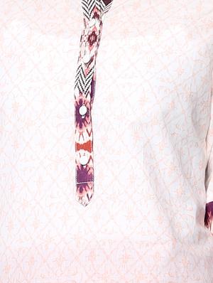 cream rayon long kurta - 12894449 - Standard Image - 4
