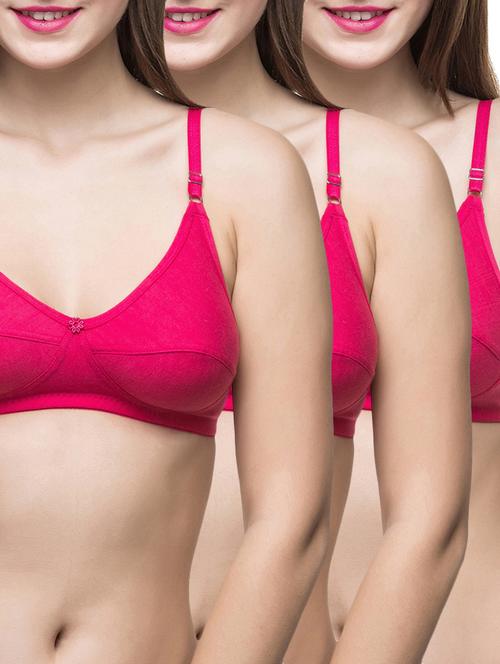set of 3 floral patch bra - 12894637 - Standard Image - 1
